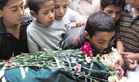 Anak Gaza korban serangan bom Israel