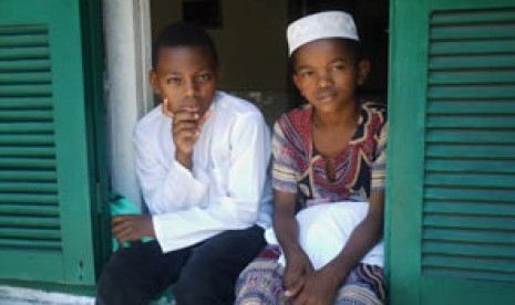 Anak Muslim di Madagascar.