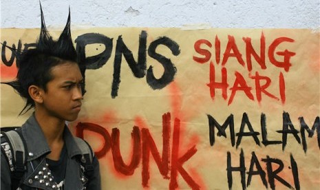 Anak punk (ilustrasi)