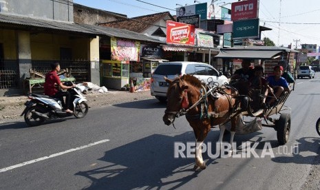 Andong atau Delman. Polres Garut akan menghentikan aktivitas andong di sekitar jalan nasional yang kerap dijadikan arus mudik. Penghentian dilakukan H-4 hingga arus balik usai.