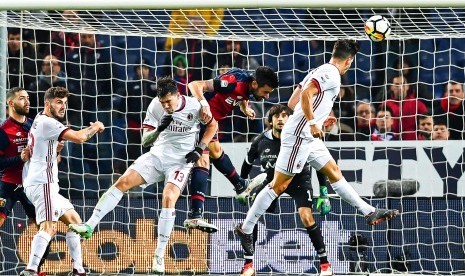 Andre Silva mencetak gol kemenangan AC Milan.