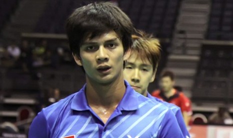 Andrei Adistia yang menjadi pasangan Vita Marissa, lolos ke babak utama BCA Indonesia Open 2015