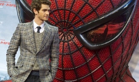 Aktor Andrew Garfield, pemeran utama The Amazing Spider-Man.