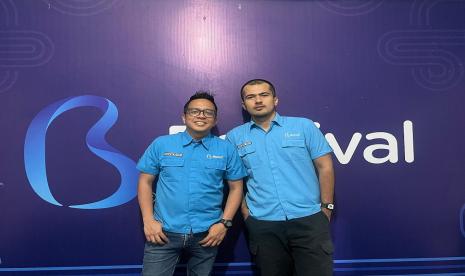 Andrianto Sulistyo (kiri), Senior Manager Marketing Biznet dan Muhammad Nafis, Senior Manager Teritory East Biznet