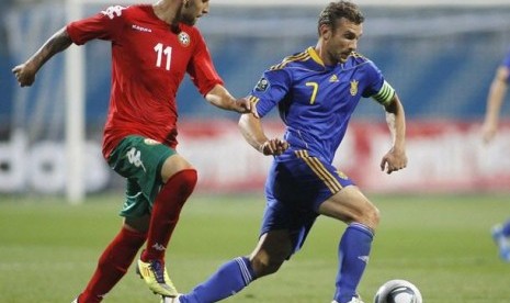 Andriy Shevchenko (kanan)