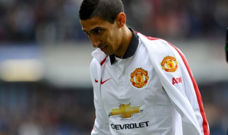 Angel Di Maria saat masih membela Manchester United.