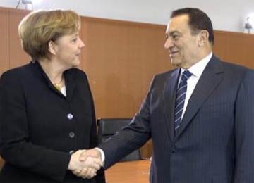 Angela Merkel-Hosni Mubarak