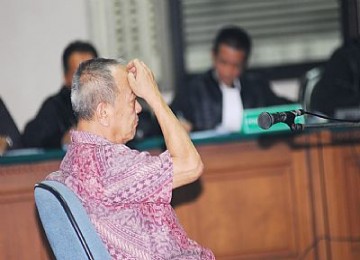 Anggodo Widjojo di pengadilan Tipikor