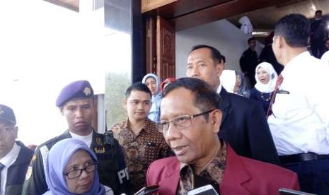 Anggota Badan Pembinaan Ideologi Pancasila (BPIP), Profesor Mahfud MD di Universitas Muhammadiyah Malang (UMM), Senin (3/9).