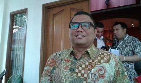 Anggota Bawaslu Fritz Siregar di Posko Cemara, Menteng, Jakarta Pusat, Selasa (18/9).