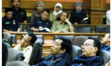 Anggota DPR juga kerap tertidur saat rapat, ilustrasi