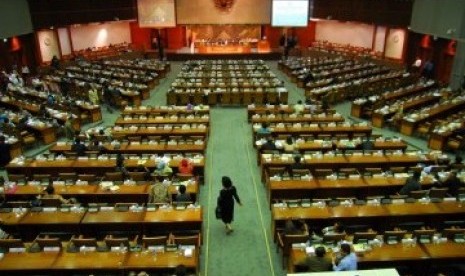 Anggota DPR RI dalam sebuah rapat.