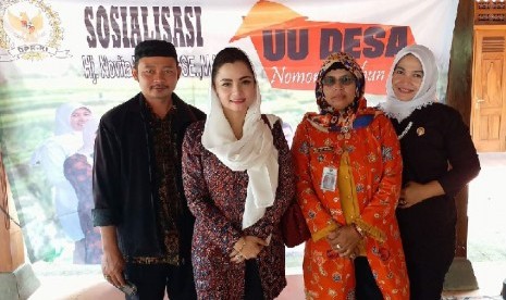 Anggota Komisi V DPR RI Fraksi Gerindra, Novita Wijayanti usai menghadiri Sosialisasi UU Desa.