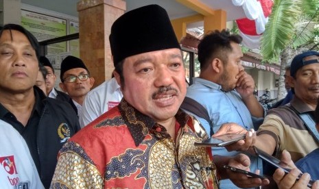 Anggota MPR RI dari Fraksi Partai Golkar, Idris Laena mensosialisasikan 4 pilar bangsa, di SMA Negeri 15 Jakarta, Sunter, Jakarta Utara, Senin (19/8).