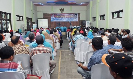 Anggota MPR RI, Rizki Sadig, dalam kegiatan sosialisasi MPR di Kecamatan Kedungwaru, Tulungagung, Sabtu (30/9).