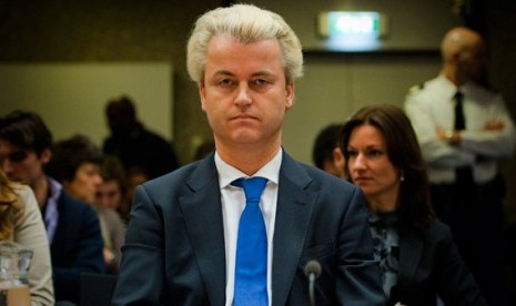 Anggota parlemen Belanda yang dikenal sangat anti-Islam, Geert Wilders.