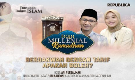 Ani Nursalikah dan Ustaz Oni Sahroni dalam Fiqih Milenial Ramadhan.