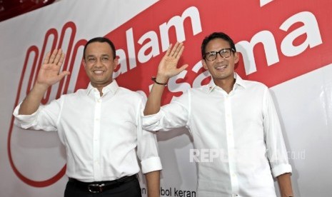 Anies Baswedan dan Sandiaga Uno 