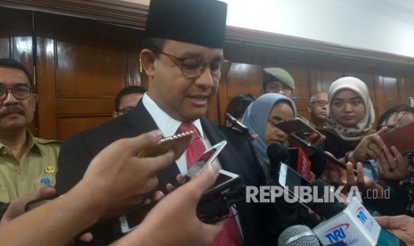 Anies Baswedan. Gubernur DKI Jakarta Anies Rasyid Baswedan di Balai Kota, Jakarta Pusat, Selasa (5/3).