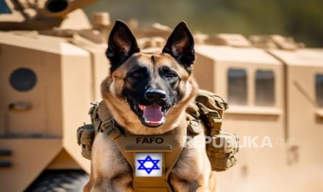 Anjing militer Israel (Ilustrasi)