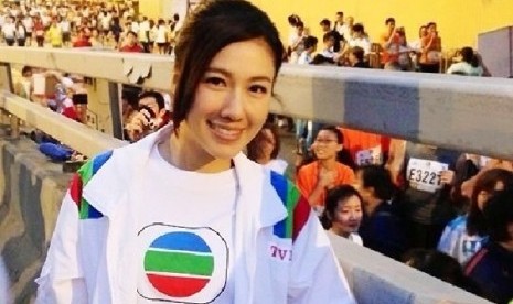 Annie Liu, satu dari sejumlah selebritis Hong Kong yang ikut maraton Standard Chartered