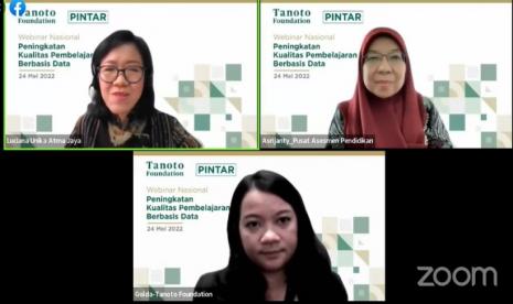 anoto Foundation menyelenggarakan webinar nasional bertajuk Peningkatan Kualitas Pembelajaran Berbasis Data, Selasa (24/5/2022). 