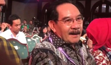 Antasari Azhar mengahdiri debat kedua Pilkada DKI.