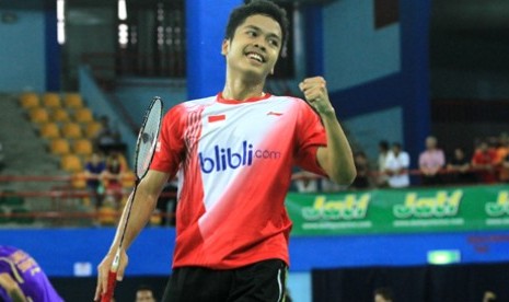 Anthony Ginting mengalahkan pemain unggulan di Taipei Open 2014