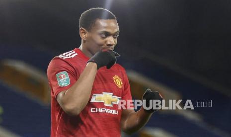 Striker Manchester United, Anthony Martial. Martial sudah mengisyaratkan ingin hengkang dari Old Trafford, markas MU, bulan Januari 2022 ini. 