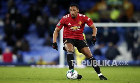 Striker Manchester United, Anthony Martial. Klub Spanyol Sevilla siap memboyong Martial pada bursa transfer Januari 2022 ini.