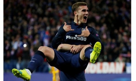 Antoine Griezmann, pahlawan kemenangan Atletico Madrid atas Barcelona.