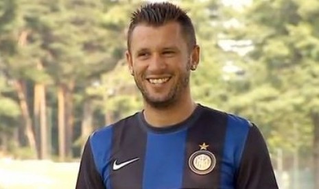 Antonio Cassano saat masih memperkuat Inter Milan.