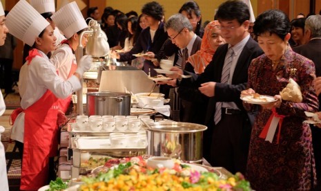 Antusiasme tamu undangan di ajang Indonesian Culinary Fair Tokyo 2016