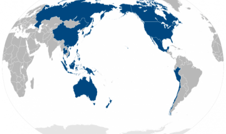 APEC members area (map)