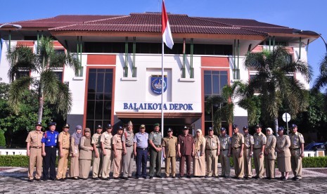 Apel pagi PNS di Pemkot Depok.