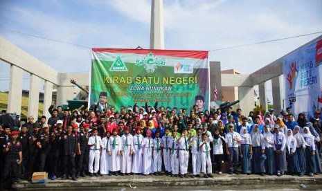 Apel pelepasan Kirab Satu Negeri didukung berbagai elemen dari  mahasiswa, pelajar hingga tokoh ormas, pemuda, TNI, Polri.