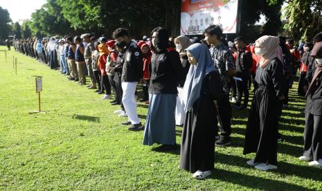 Apel Siaga Sleman AMARTA (Aman, Tertib, dan Terkendali) di lapangan Pemda Sleman.