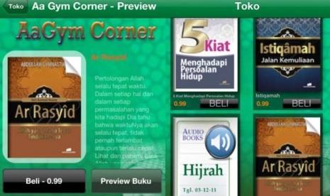 Aplikasi 'Aa Gym Corner' untuk iPad, iPhone dan iPod touch