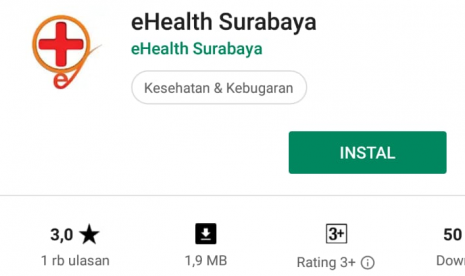 Aplikasi e-Health Pemkot Surabaya.