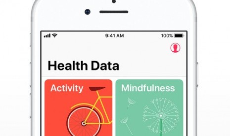 Aplikasi Health di Apple.