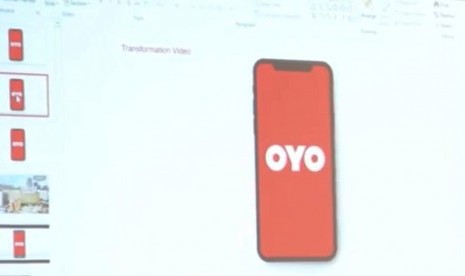 Aplikasi OYO. OYO menggandeng Microsoft untuk mengembangkan teknologi industri pariwisata dan perhotelan.