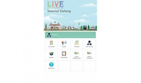 Aplikasi Tangerang Live milik Pemerintah Kota Tangerang, Banten.