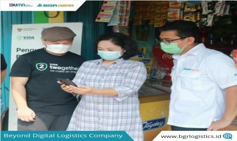 Aplikasi warung pangan BGR Logistics kini telah menambahkan fitur teknologi face recognition.