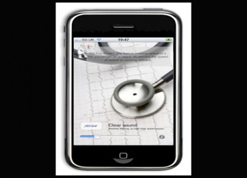 Aplikasi istethoscope di  iPhone