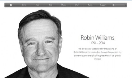 Apple mengenang Robin Williams. 