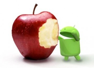 Apple vs Android (Ilustrasi)