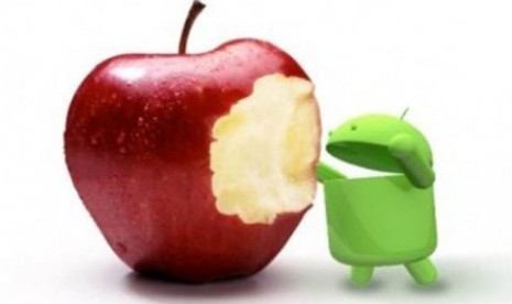 Apple vs Android (Ilustrasi)