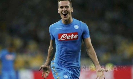 Penyerang Napoli Arkadiusz Milik.