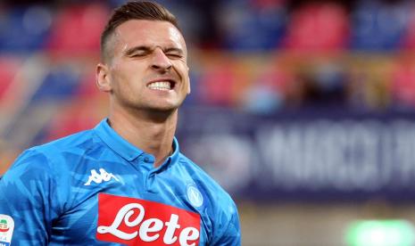 Penyerang Napoli Arkadiusz Milik.