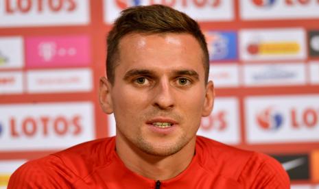 Arkadiusz Milik, pemain Marseille yang akan dipinjam Juventus. 